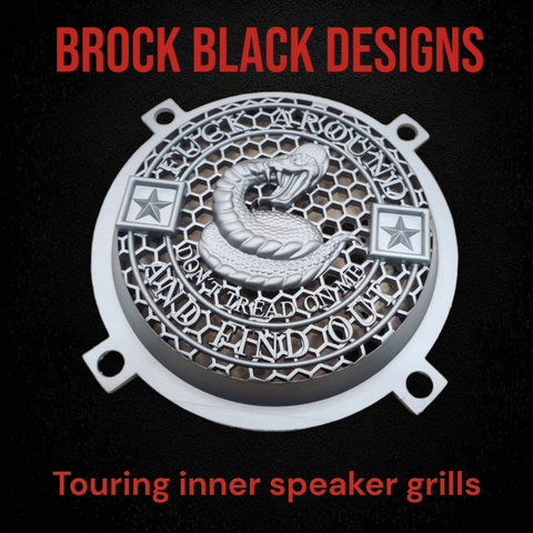 97-25+ Touring 3D Don't Tread on me speakers grill covers set