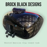 Ghosted American flag themed tank