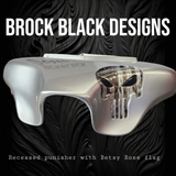 Harley davidson reccesed Punisher Betsy Ross flag fairing batwing