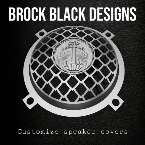 97-25+ Harley inner Touring 3D Have a nice day speakers grill covers set