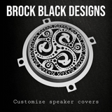 97-25+ Harley inner Touring 3D viking theme speakers grill covers set