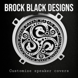 97-25+ Harley inner Touring 3D viking theme speakers grill covers set