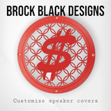 97-25+ Harley inner Touring 3D $ speakers grill covers set