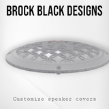 97-25+ Harley inner Touring 3D $ speakers grill covers set