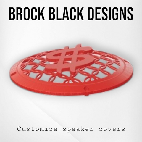 97-25+ Harley inner Touring 3D $ speakers grill covers set