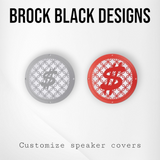 97-25+ Harley inner Touring 3D $ speakers grill covers set