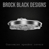 97-25+ Touring 3D FAFO webbed skull speakers grill covers set