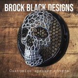 Competition series of webbed skull speakers grill covers