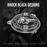 97-25+ Harley inner Touring 3D FAFO Punisher skull speakers grill covers set