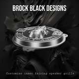 97-25+ Harley inner Touring 3D FAFO Punisher skull speakers grill covers set