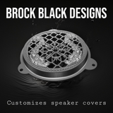 97-25+ Harley Touring Nordic boat speakers grill covers set