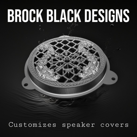 97-25+ Harley Touring Nordic boat speakers grill covers set