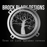 97-25+ Touring 3D tree of life speakers grill covers set
