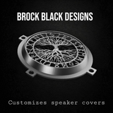 97-25+ Harley Touring tree of life speakers grill covers set