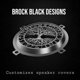 97-25+ Harley Touring tree of life speakers grill covers set