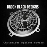 97-25+ Harley Touring tree of life speakers grill covers set