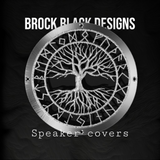 A set of bag tree of life prayer theme speakers grill covers