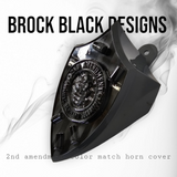 Custom horn cover with 2nd amendment theme