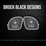 98-2024 Road Glide 3D Army speakers grill covers set