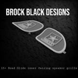 98-2024 Road Glide 3D Army speakers grill covers set