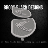 98-2024 Road Glide 3D Air Force speakers grill covers set