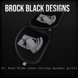 98-2024 Road Glide 3D POW MIA TRIBUTE speakers grill covers set