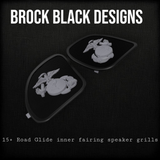 98-2024 Road Glide 3D USMC speakers grill covers set