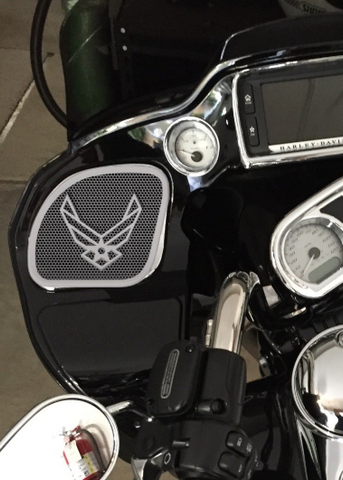 98-2024 Road Glide 3D Air Force speakers grill covers set