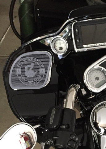 98-2024 Road Glide inner 3D Don't Tread on me speakers grill covers set