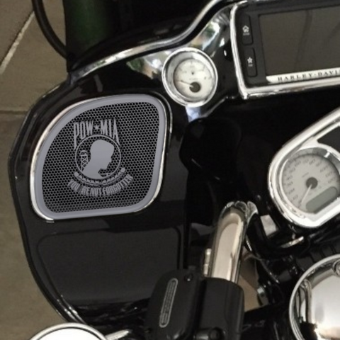 98-2024 Road Glide 3D POW MIA TRIBUTE speakers grill covers set