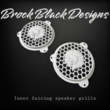 97-25+ Touring skull warbonnet speakers grill covers set