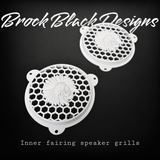 97-25+ Touring skull warbonnet speakers grill covers set