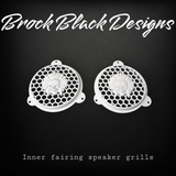 97-25+ Touring skull warbonnet speakers grill covers set