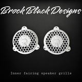 97-25+ Touring skull warbonnet speakers grill covers set