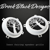 97-25+ Touring 3D tree of life speakers grill covers set