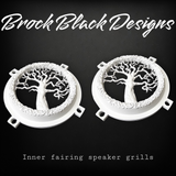 97-25+ Touring 3D tree of life speakers grill covers set