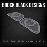 98-2024 Road Glide 3D Army seal speakers grill covers set