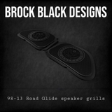 98-2024 Road Glide 3D Army seal speakers grill covers set