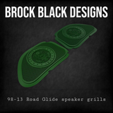 98-2024 Road Glide 3D Army seal speakers grill covers set