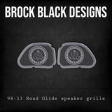 98-2024 Road Glide 3D Army seal speakers grill covers set