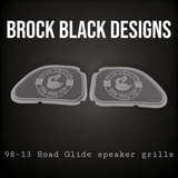 98-2024 Road Glide inner 3D Don't Tread on me speakers grill covers set