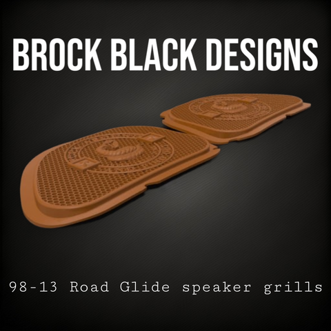 98-2024 Road Glide inner 3D Don't Tread on me speakers grill covers set