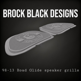 98-2024 Road Glide inner 3D Don't Tread on me speakers grill covers set