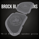 98-2024 Road Glide 3D Navy speakers grill covers set