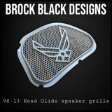 98-2024 Road Glide 3D Air Force speakers grill covers set