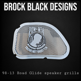 98-2024 Road Glide 3D POW MIA TRIBUTE speakers grill covers set