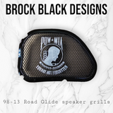 98-2024 Road Glide 3D POW MIA TRIBUTE speakers grill covers set