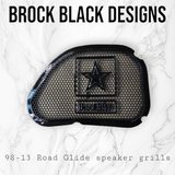 98-2024 Road Glide 3D Army speakers grill covers set