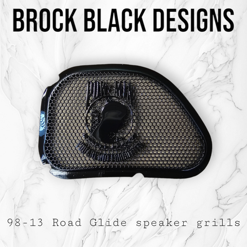 98-2024 Road Glide 3D POW MIA TRIBUTE speakers grill covers set