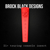 21+ skull flag console insert